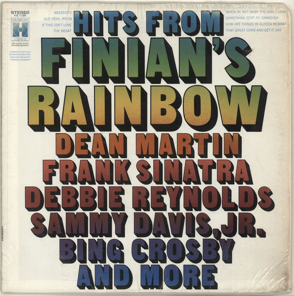 The Reprise Musical Repertory Theatre Hits From Finian's Rainbow US vinyl LP album (LP record) HS11286