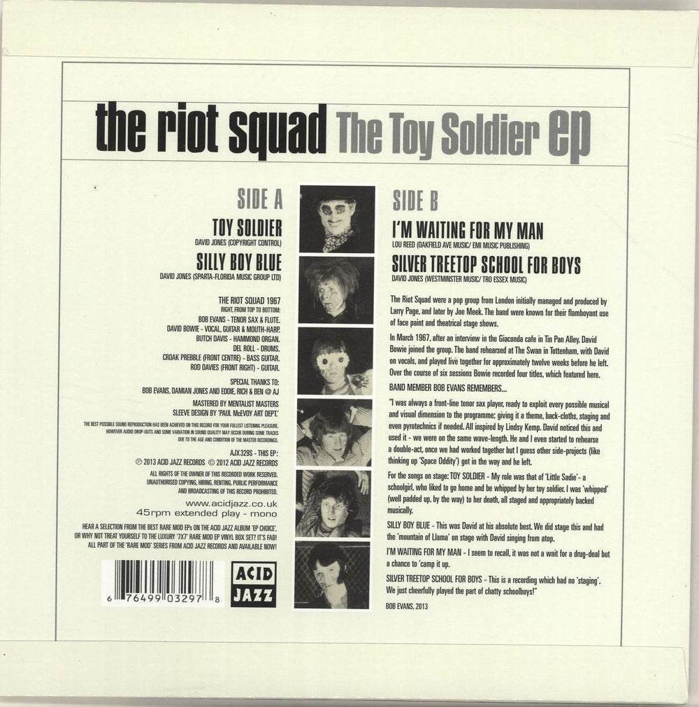 The Riot Squad The Toy Soldier EP UK 7" vinyl single (7 inch record / 45) 676499032978