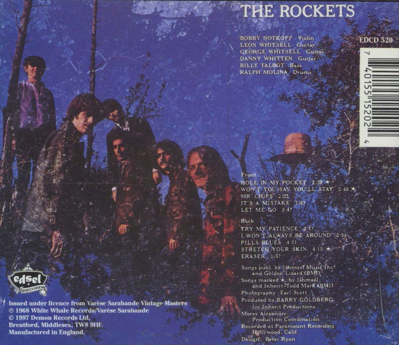 The Rockets (Crazy Horse) The Rockets UK CD album (CDLP) 740155152024