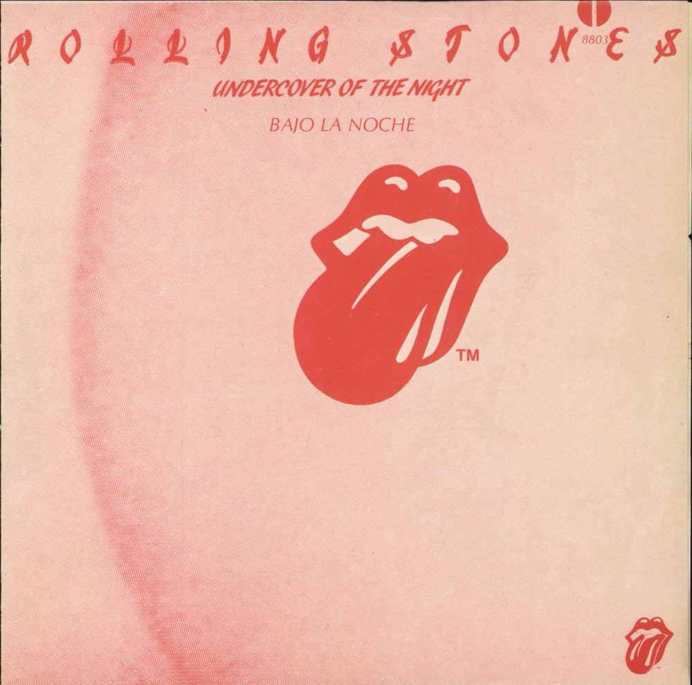 The Rolling Stones Bajo La Noche - Undercover Mexican 7" vinyl single (7 inch record / 45) 8803