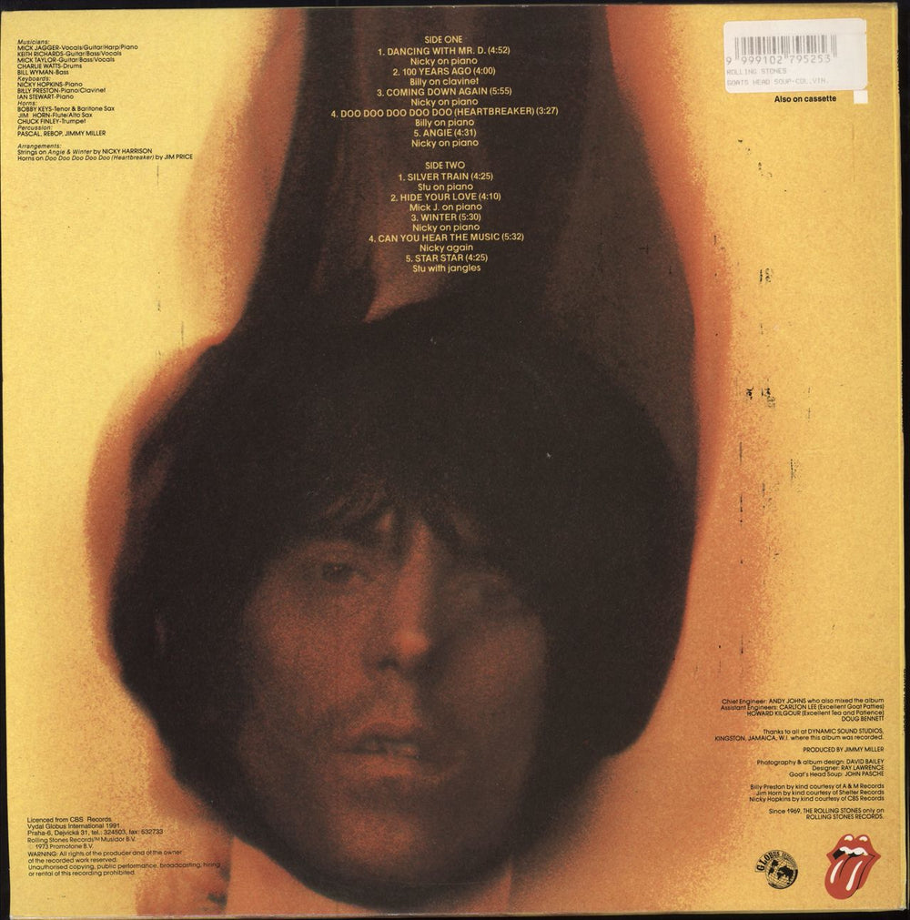 The Rolling Stones Goats Head Soup - Dark Green Vinyl - Barcoded Czech vinyl LP album (LP record)