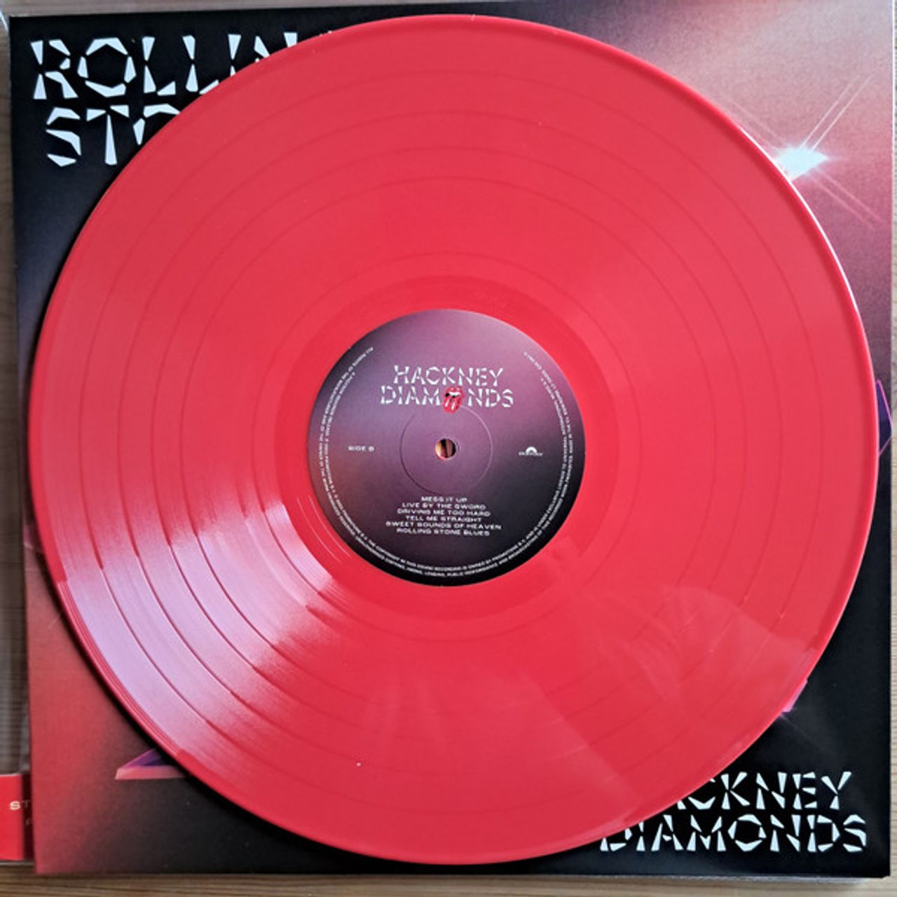 The Rolling Stones Hackney Diamonds - RS No.9 Carnaby Red Vinyl + Logo  Outer Sleeve UK Vinyl LP