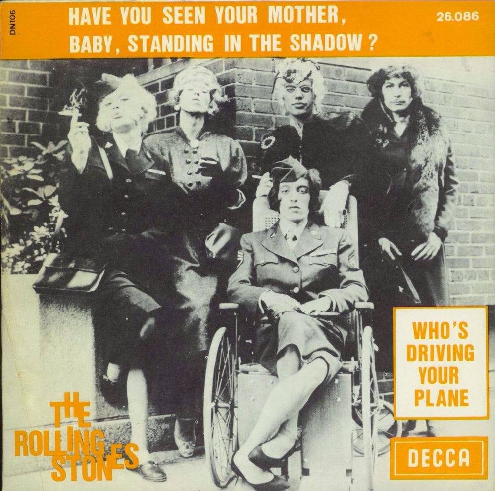 The Rolling Stones Have You Seen Your Mother - P/S Belgian 7" vinyl single (7 inch record / 45)