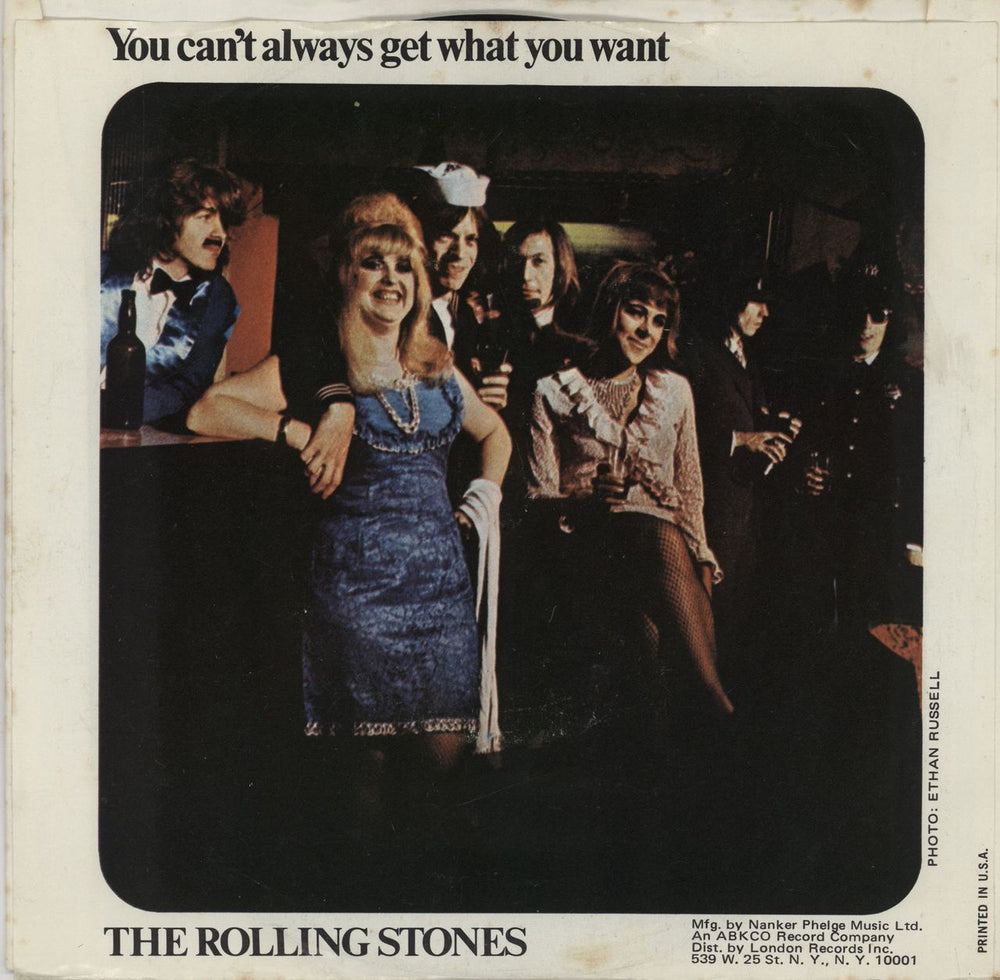 The Rolling Stones Honky Tonk Woman - P/S - EX US 7