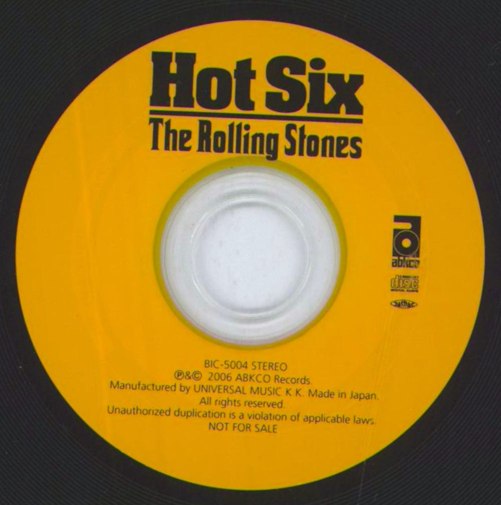 The Rolling Stones Hot Six Sampler Japanese Promo Cd Single —