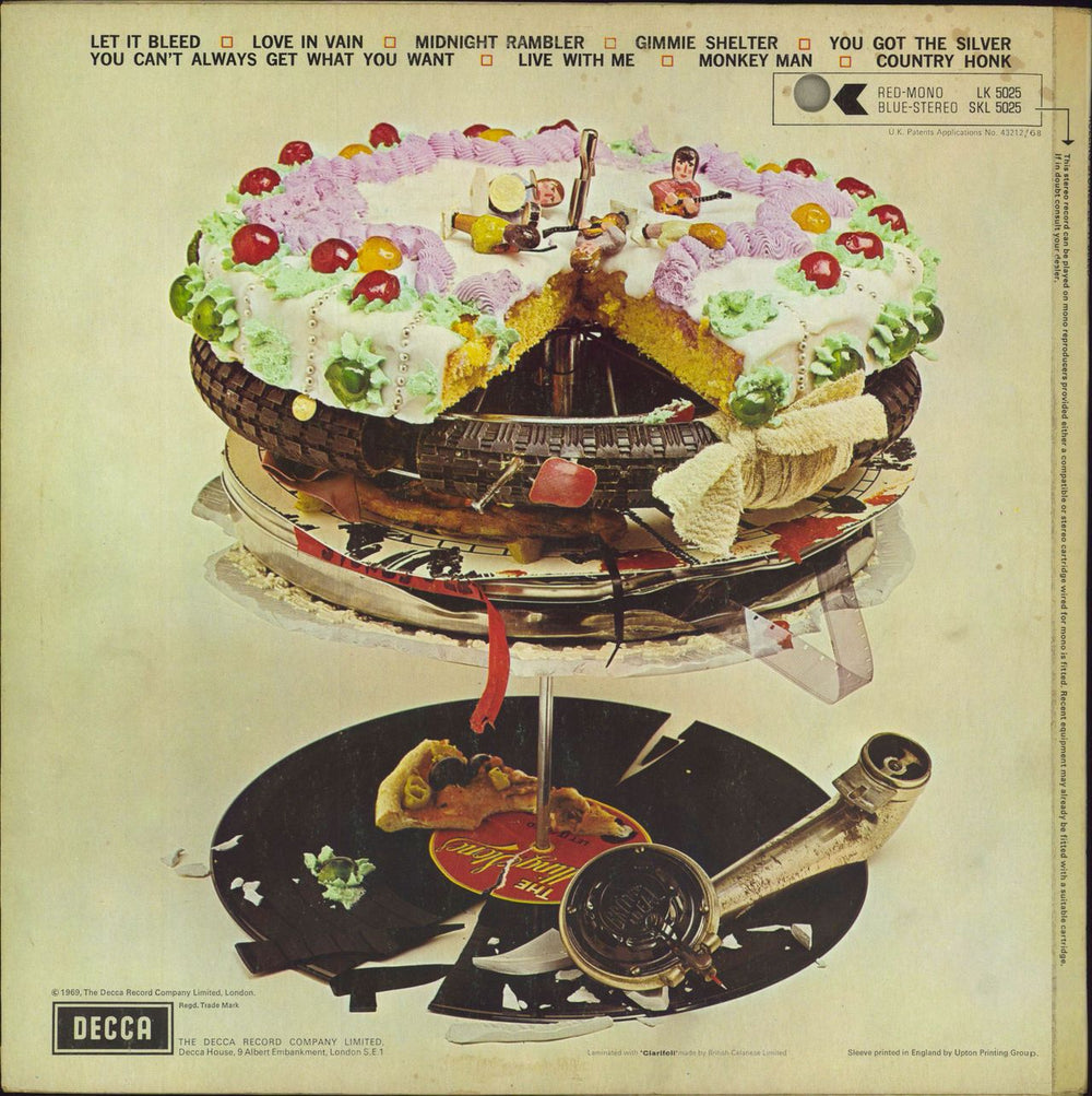 The Rolling Stones Let It Bleed - 1st - 1st Label Design UK vinyl LP album (LP record)