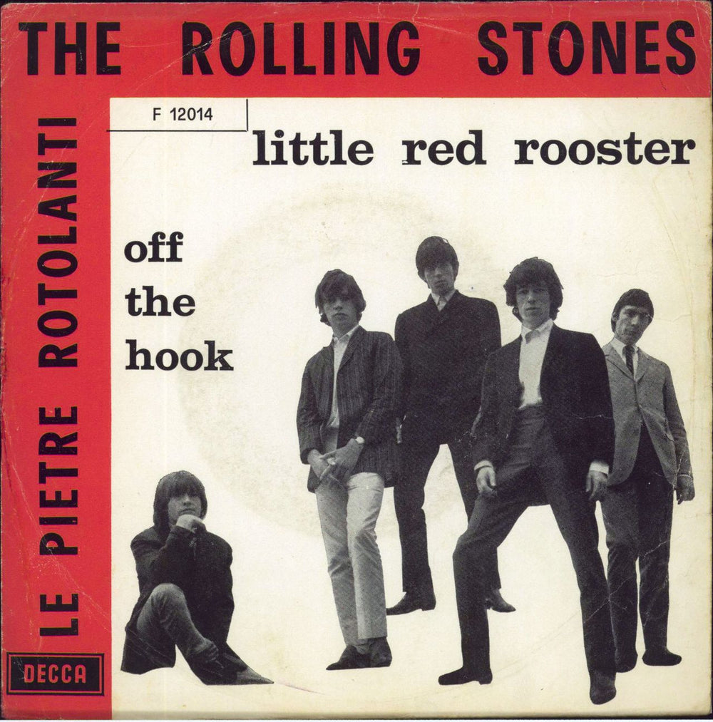 The Rolling Stones Little Red Rooster - Red p/s Italian 7" vinyl single (7 inch record / 45) F12014