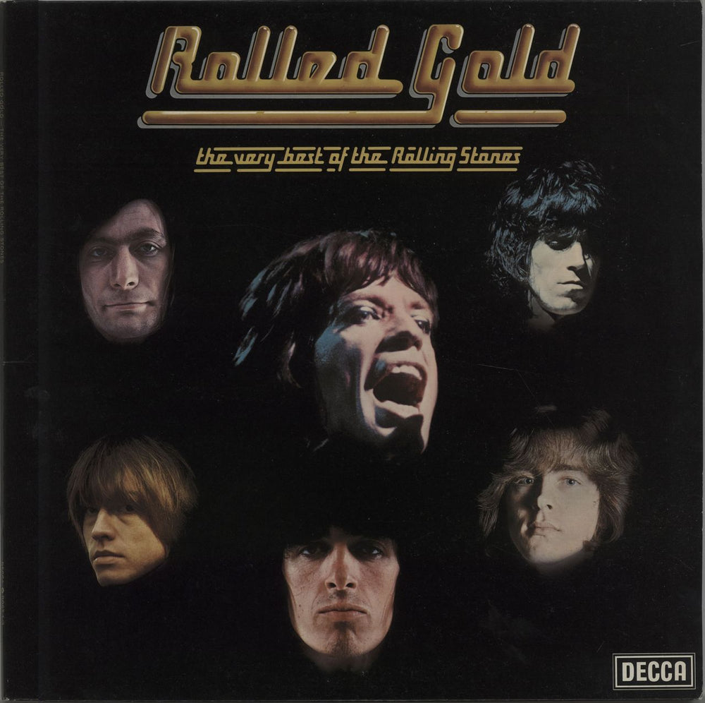 The Rolling Stones Rolled Gold - 1st UK 2-LP vinyl record set (Double LP Album) ROST1/2