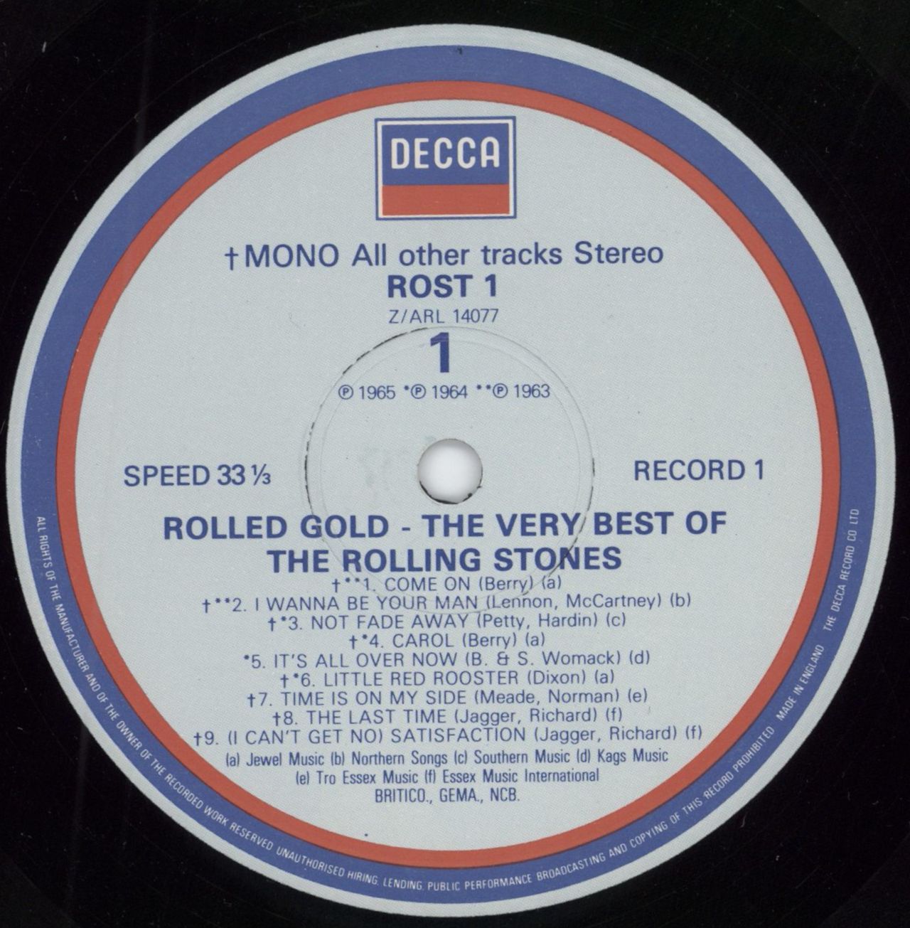 The Rolling Stones Rolled Gold - 80s UK 2-LP vinyl set — RareVinyl.com