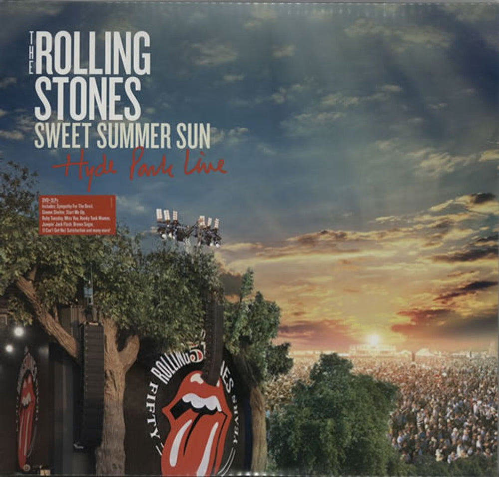 The Rolling Stones Sweet Summer Sun - Hyde Park Live + DVD - Sealed UK 3-LP vinyl record set (Triple LP Album) ERDVLP079
