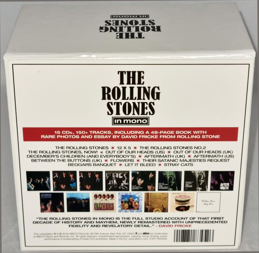 The Rolling Stones The Rolling Stones In Mono UK CD Album Box Set 018771834526