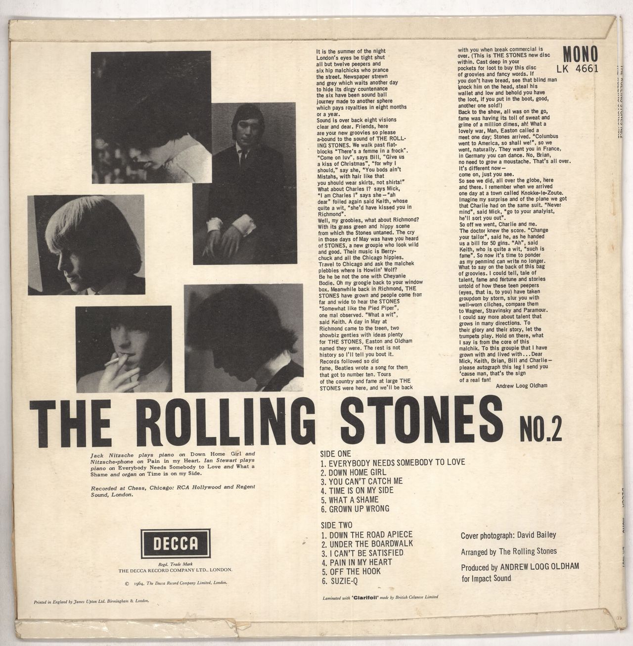 The Rolling Stones The Rolling Stones No. 2 - 1st - BM UK vinyl LP album (LP record)