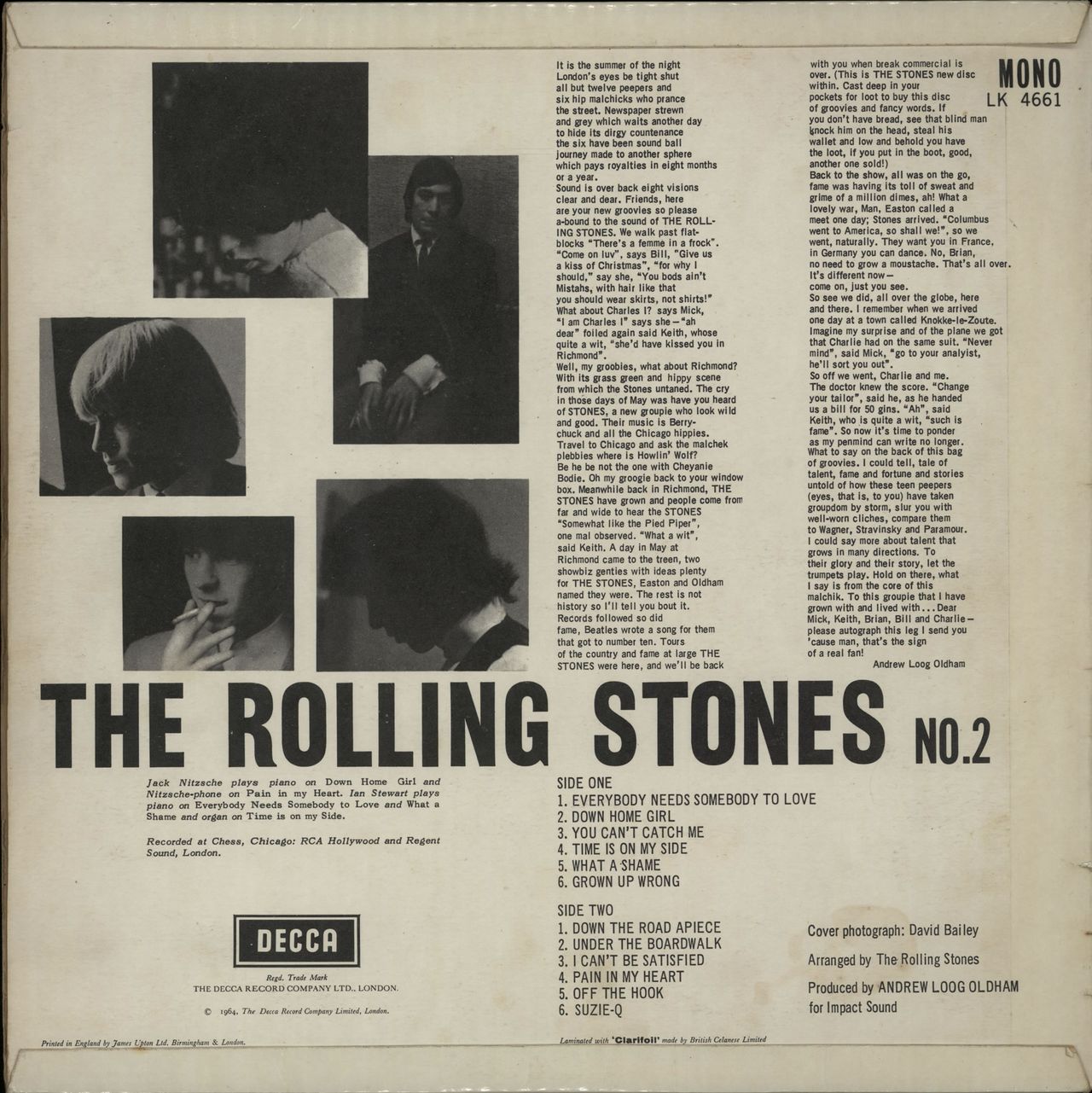 The Rolling Stones The Rolling Stones No. 2 - 1st - BM UK vinyl LP album (LP record) ROLLPTH607513