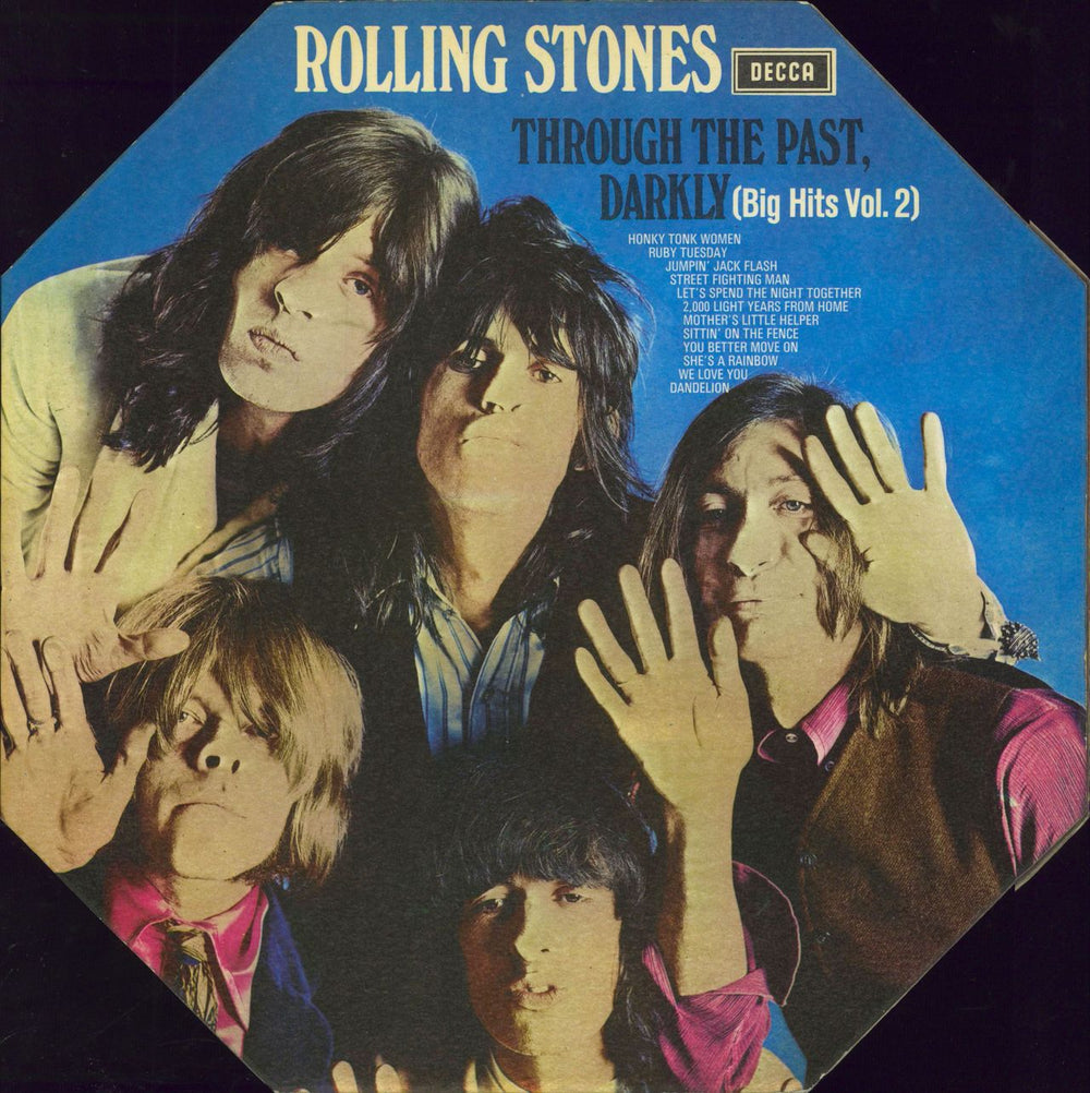 The Rolling Stones Through The Past Darkly - 2nd - Oct - VG+/EX- UK vinyl LP album (LP record) SKL5019