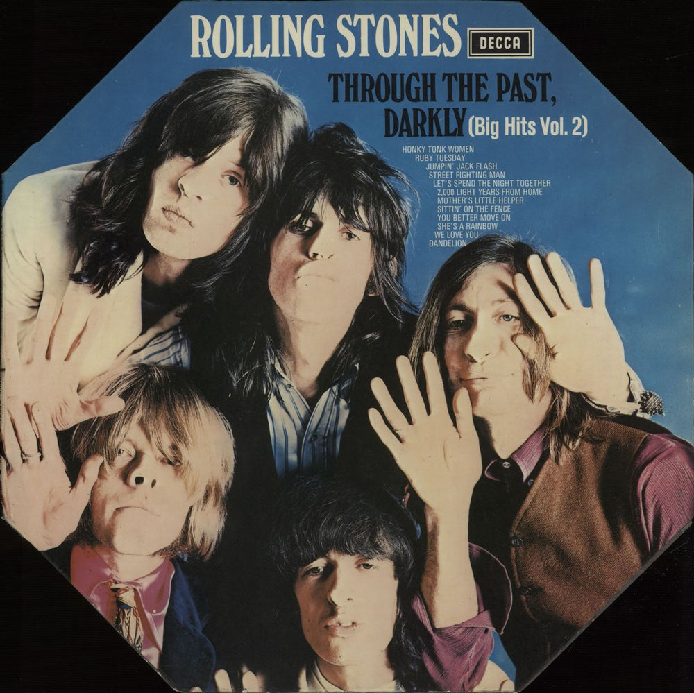 The Rolling Stones Through The Past Darkly - 3rd - Oct - woc UK vinyl LP album (LP record) SKL5019