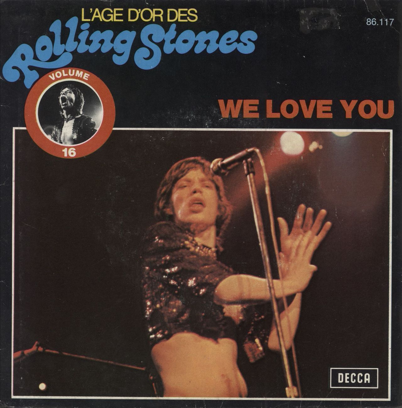 The Rolling Stones We Love You French 7" vinyl single (7 inch record / 45) 86.117