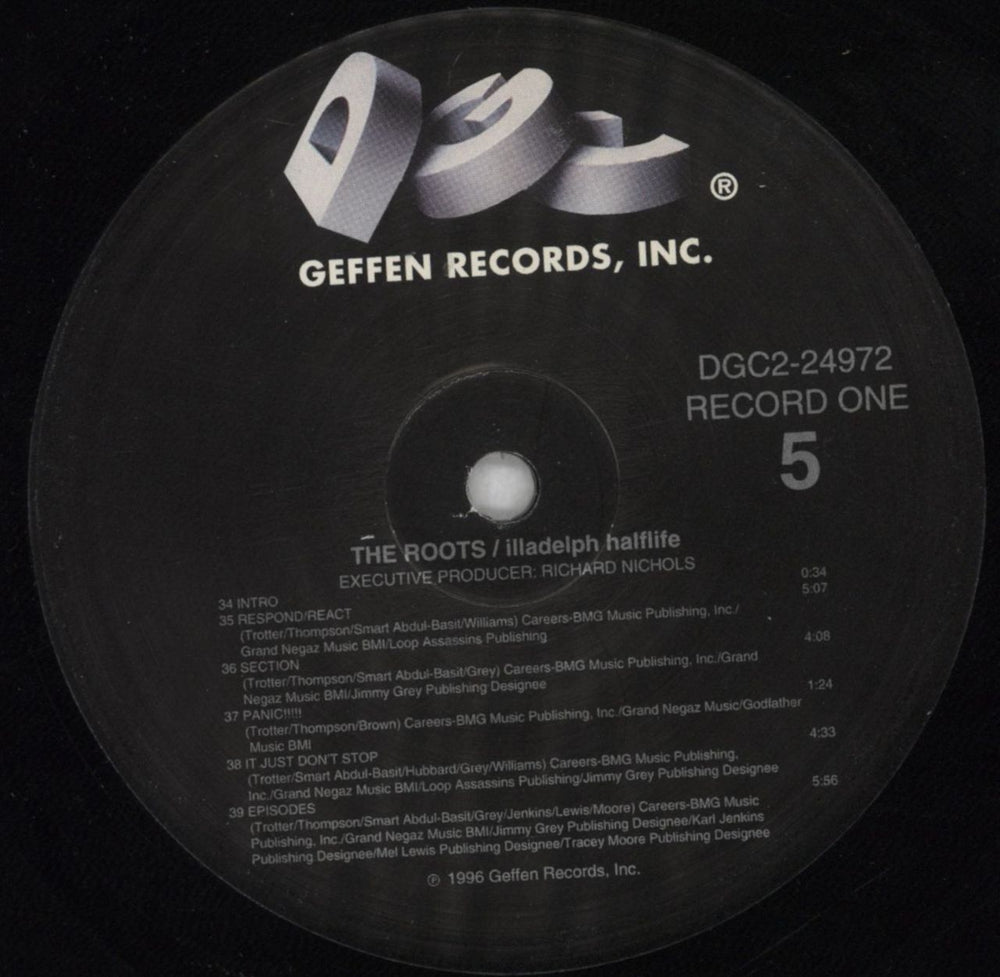 The Roots Illadelph Halflife + Sticker - VG US 2-LP vinyl record set (Double LP Album) T/R2LIL824398