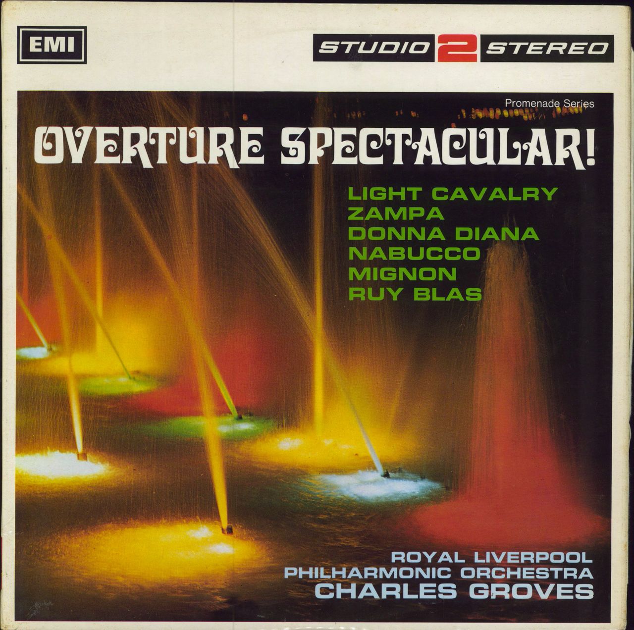 The Royal Liverpool Philharmonic Orchestra Overture Spectacular! UK vinyl LP album (LP record) TWO190