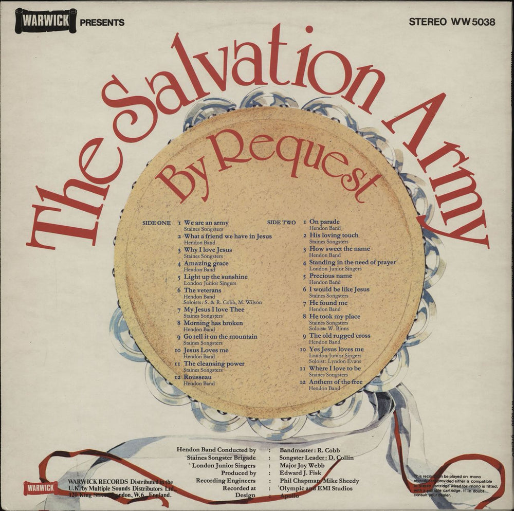 The Salvation Army By Request UK vinyl LP album (LP record)