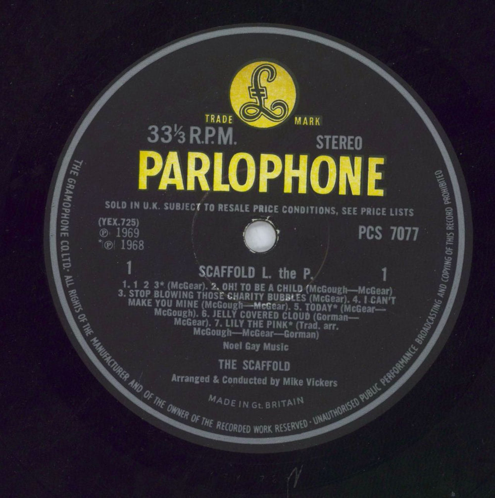 The Scaffold L The P UK vinyl LP album (LP record)