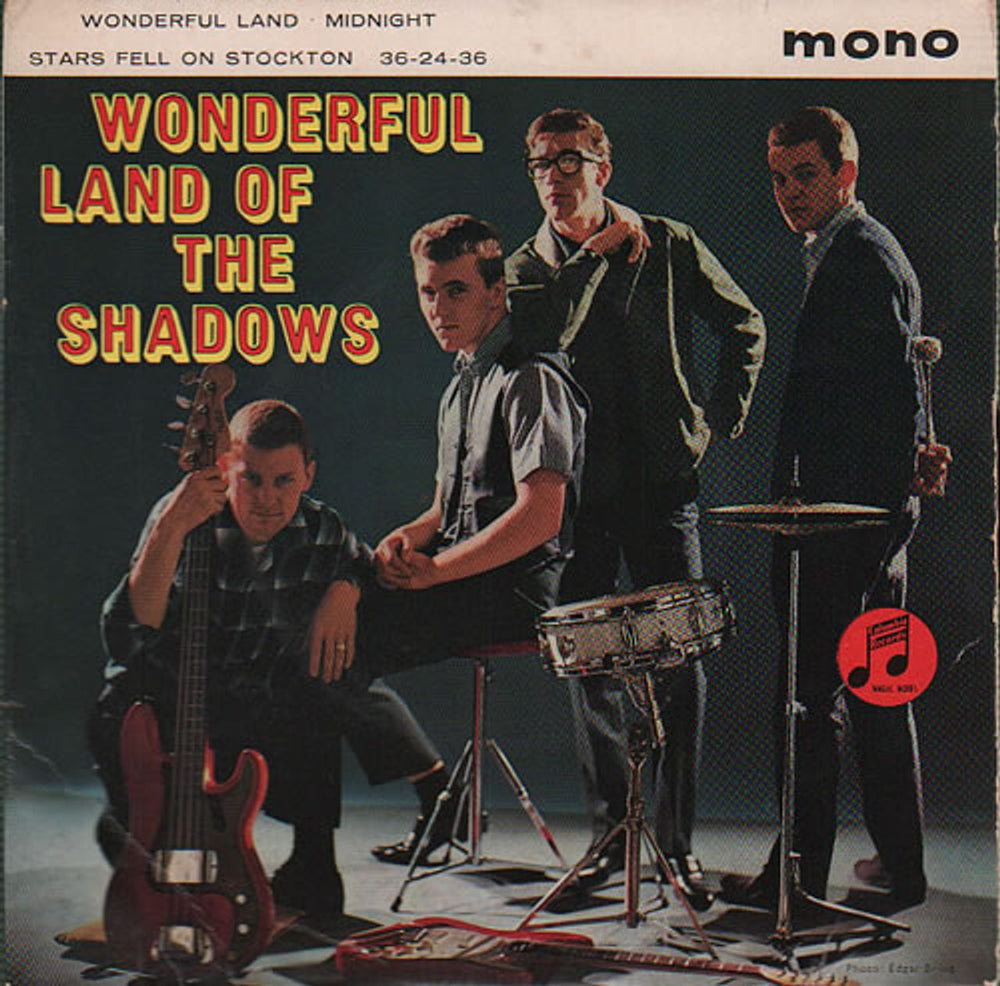 The Shadows Wonderful Land Of The Shadows EP - 1st - VG UK 7" vinyl single (7 inch record / 45) SEG8171