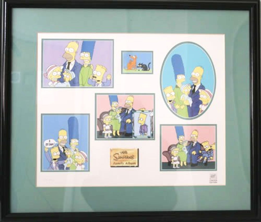 The Simpsons Family Album - Limited Edition Giclée Print US memorabilia FRAMED PRINT