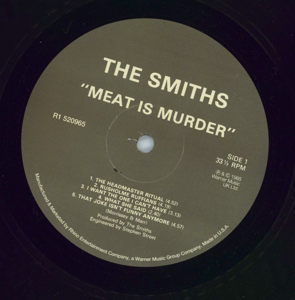 The Smiths Meat Is Murder - 180gm Vinyl US vinyl LP album (LP record) SMILPME683168