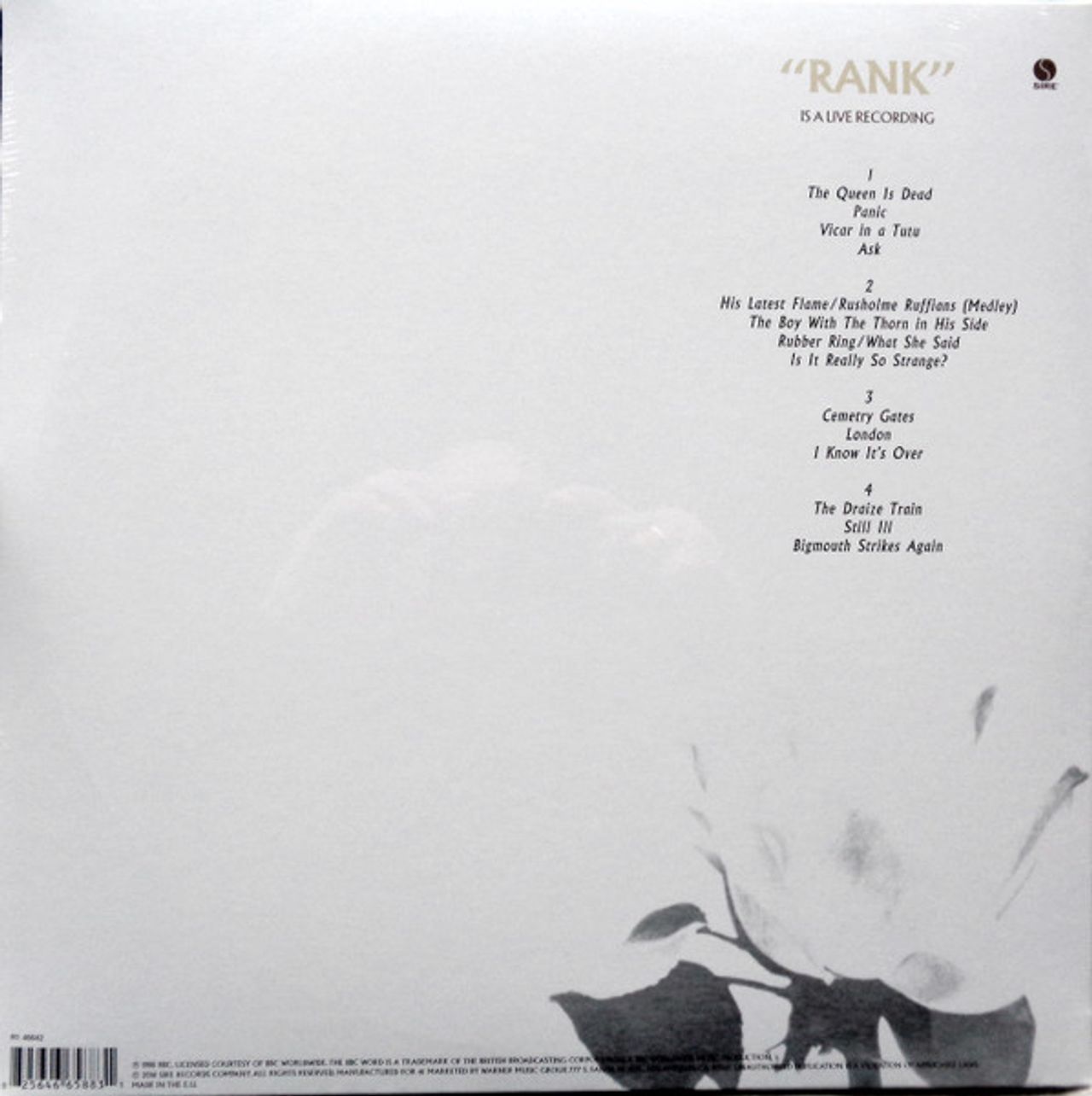 The Smiths Rank - Remastered 180 Gram + Poster - Sealed UK 2-LP