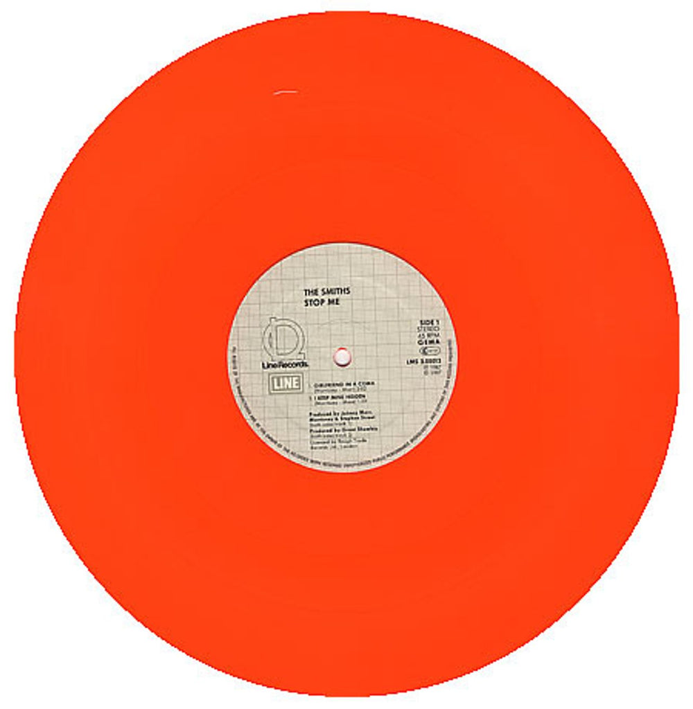 The Smiths Stop Me - Orange Vinyl German 12" vinyl single (12 inch record / Maxi-single) SMI12ST18962