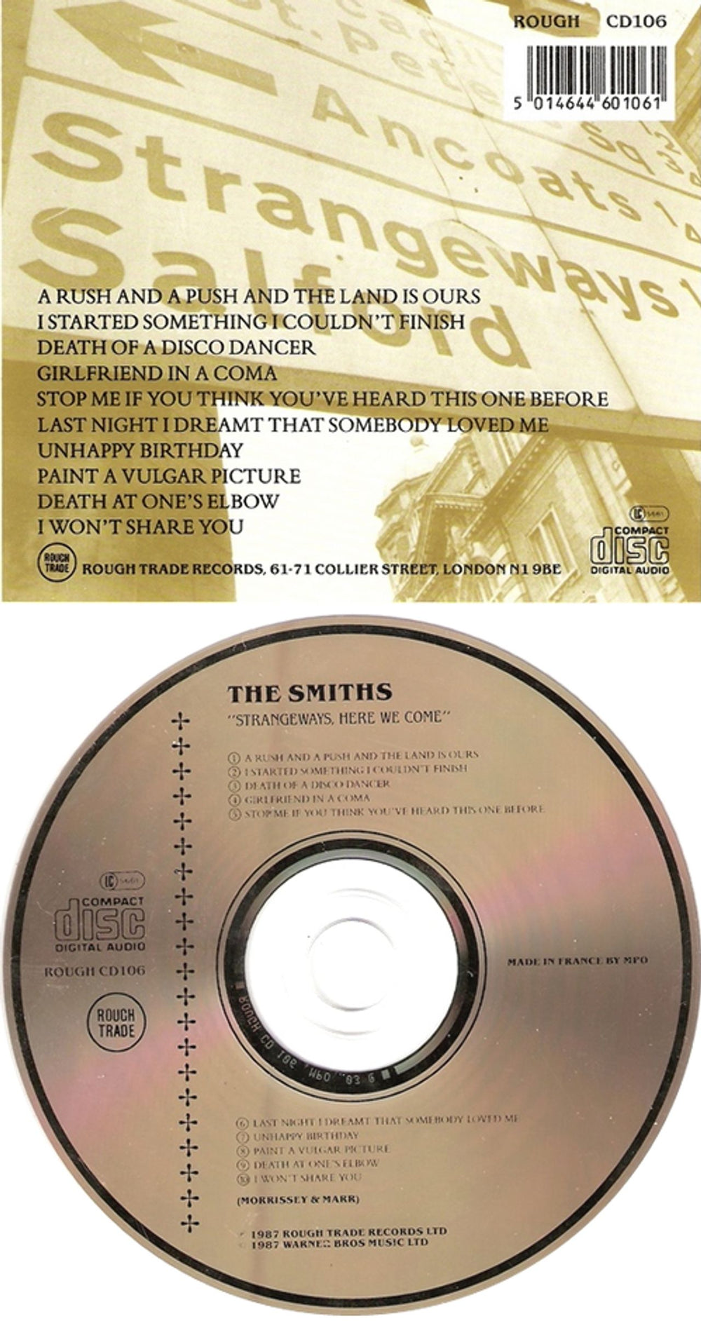The Smiths Strangeways, Here We Come - French Pressing UK CD album (CDLP) SMICDST302134