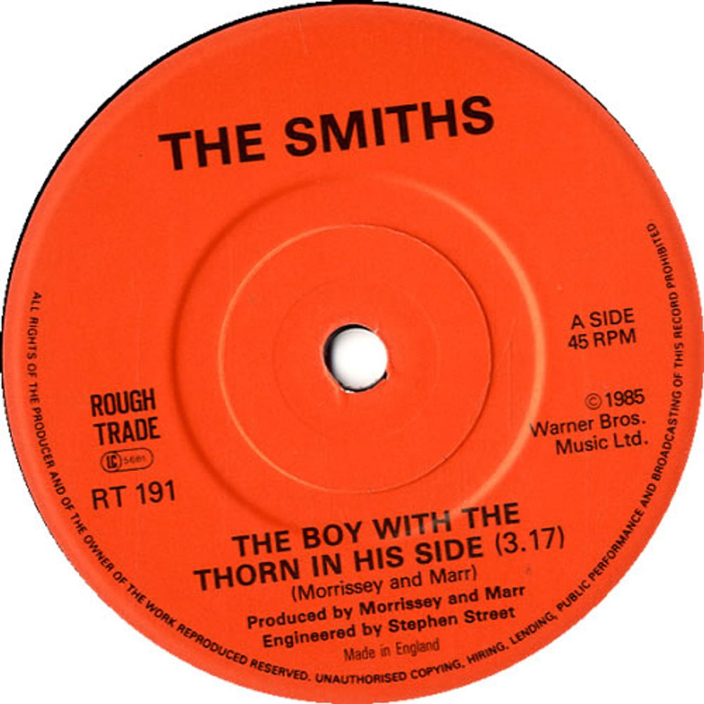 The Smiths The Boy With The Thorn In His Side - Solid UK 7