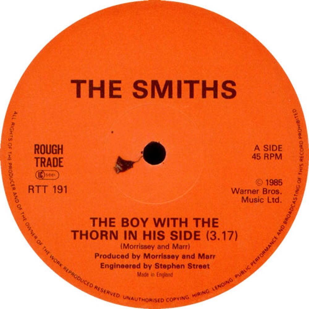 The Smiths The Boy With The Thorn In His Side UK 12" vinyl single (12 inch record / Maxi-single) SMI12TH00094