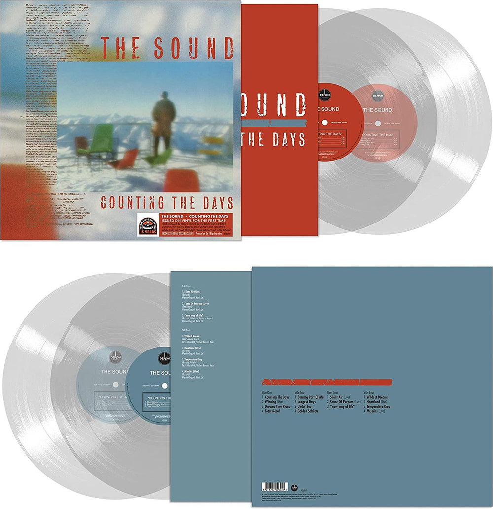 The Sound Counting The Days - Clear Vinyl - Sealed UK 2-LP vinyl record set (Double LP Album) DEMREC989