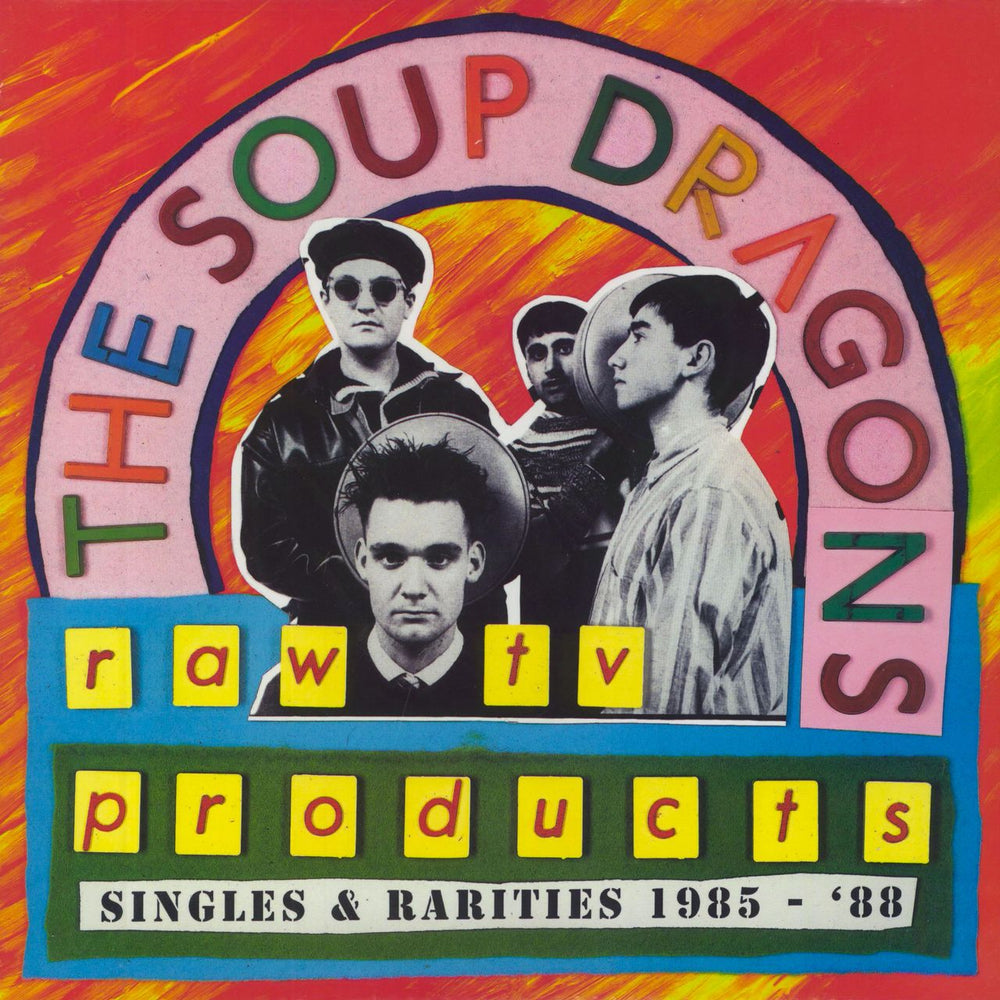 The Soup Dragons Raw TV Products: Singles & Rarities 1985 - '88 - Red Vinyl UK vinyl LP album (LP record) PNFG32