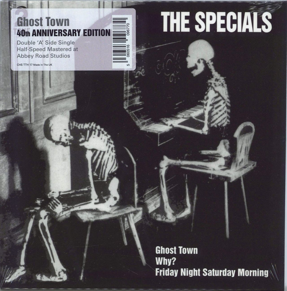 The Specials Ghost Town - 40th Anniversary Edition - Half Speed Mastered - Sealed UK 7" vinyl single (7 inch record / 45) CHSTTH17