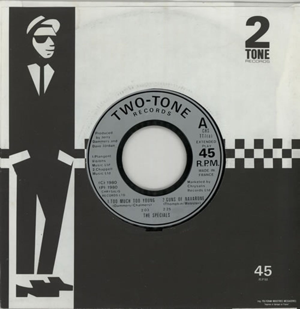 The Specials Too Much Too Young EP French 7" vinyl single (7 inch record / 45) CHSTT7