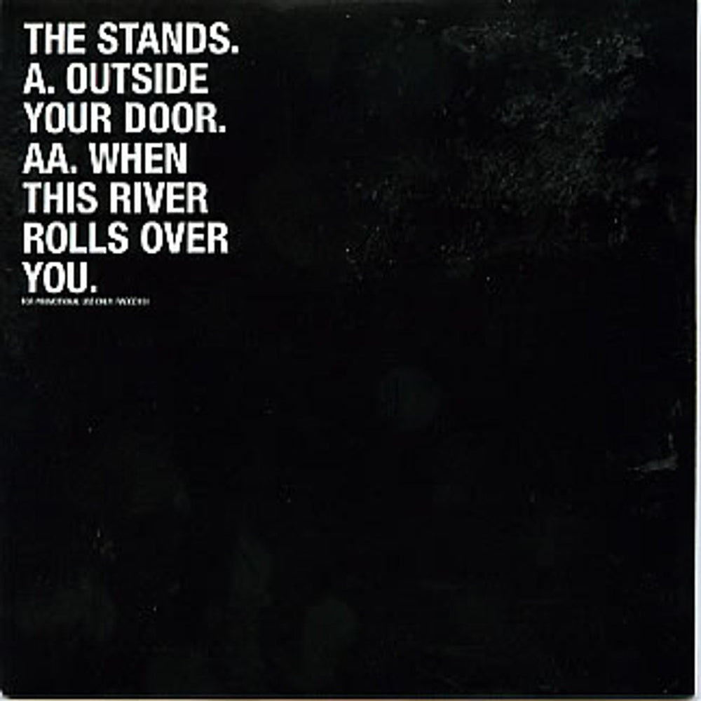 The Stands Outside Your Door/When This River Rolls Over You UK Promo CD single (CD5 / 5") RADCD151