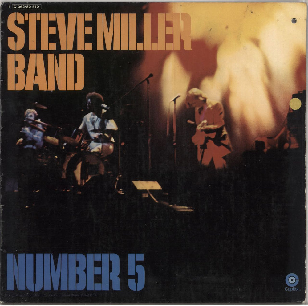 The Steve Miller Band Number 5 - lime green label German vinyl LP album (LP record) 1C062-80510