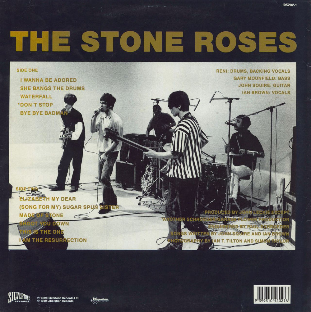 The Stone Roses The Stone Roses - Withdrawn - Jive Labels Australian vinyl LP album (LP record) 9399310520218