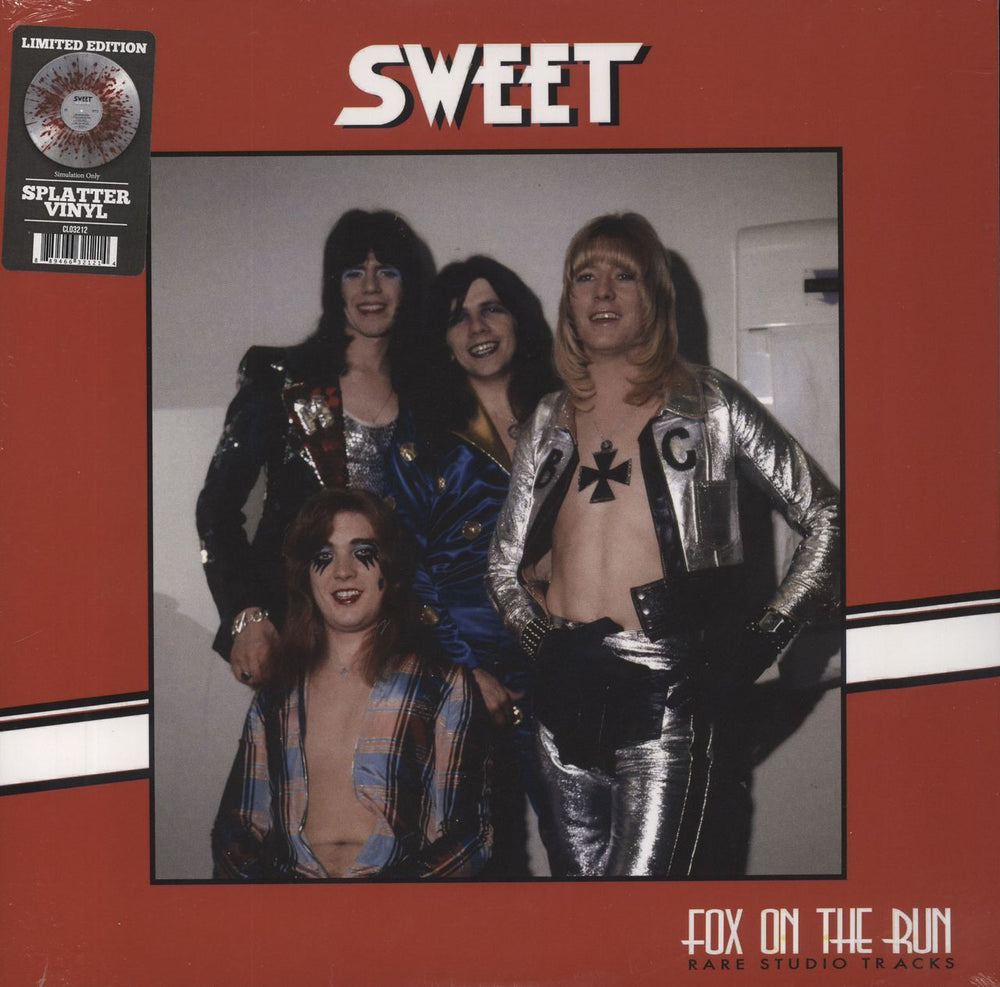 The Sweet Fox On The Run: Rare Studio Tracks - Red/Silver Splatter - Sealed US vinyl LP album (LP record) CL03212LP