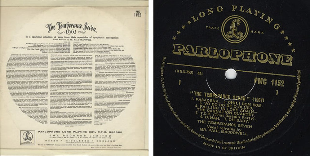 The Temperance Seven The Temperance Seven 1961 UK vinyl LP album (LP record) TT7LPTH374940