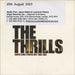 The Thrills Set Of 6 Promotional CD Singles UK Promo CD single (CD5 / 5")