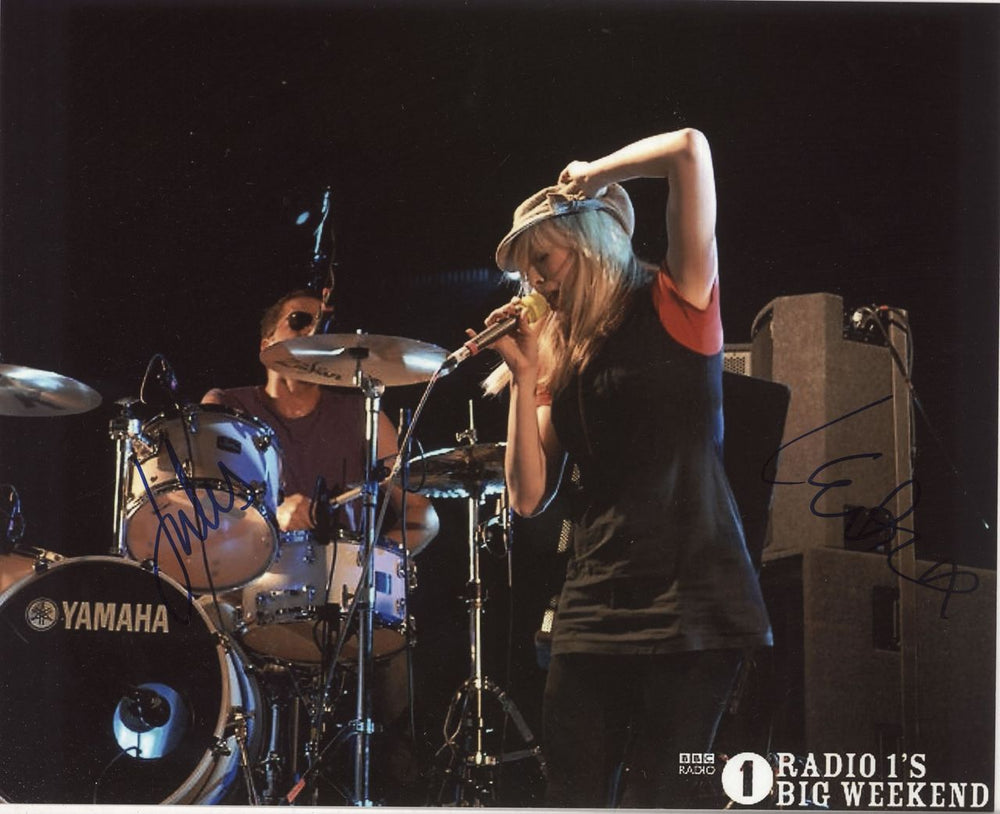 The Ting Tings Autographed Photo UK photograph SIGNED PHOTO