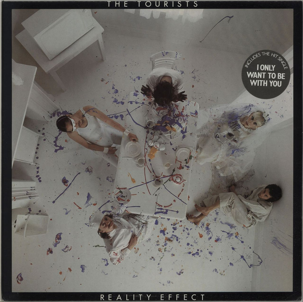 The Tourists Reality Effect - Song Hype-Stickered Sleeve UK vinyl LP album (LP record) LOGO1019