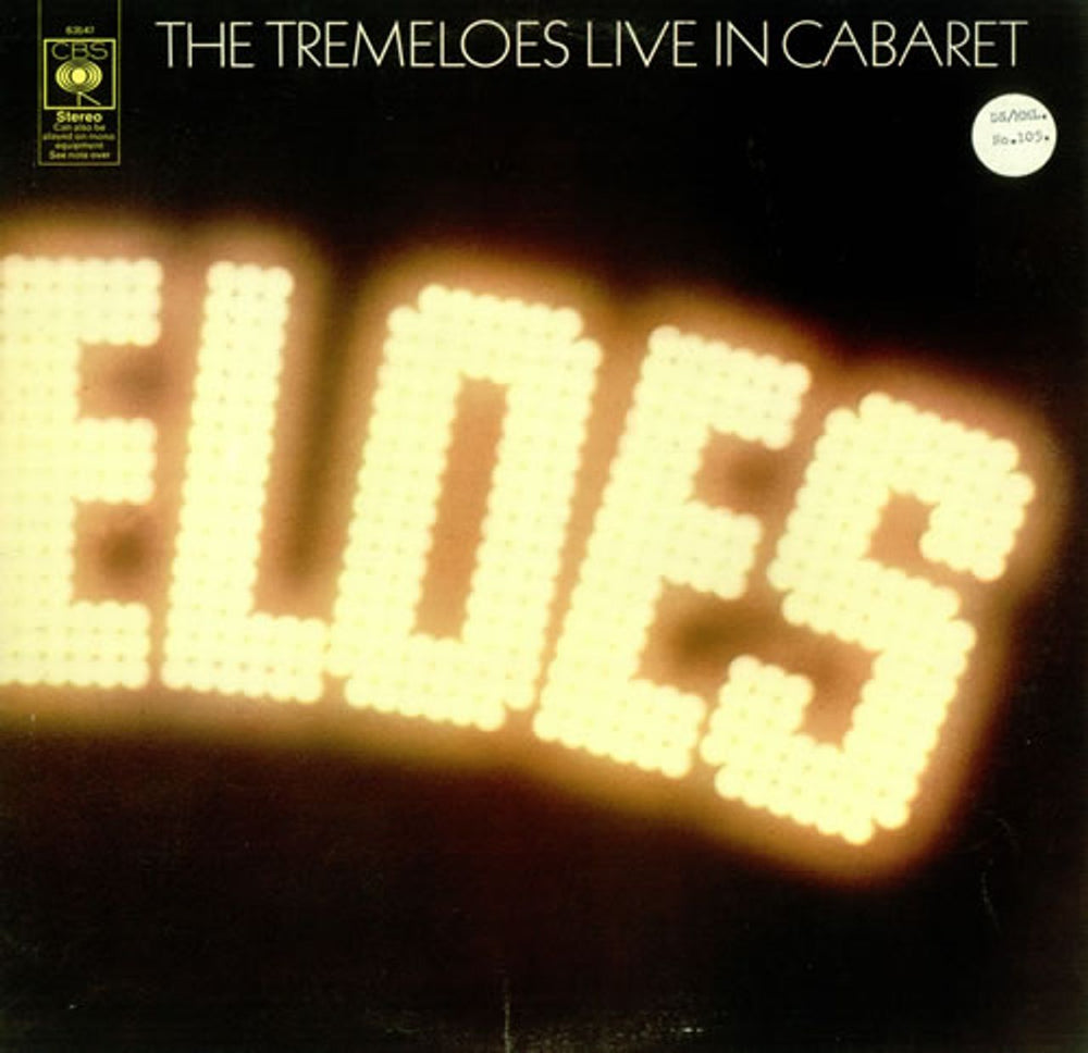 The Tremeloes Live In Cabaret UK vinyl LP album (LP record) 63547