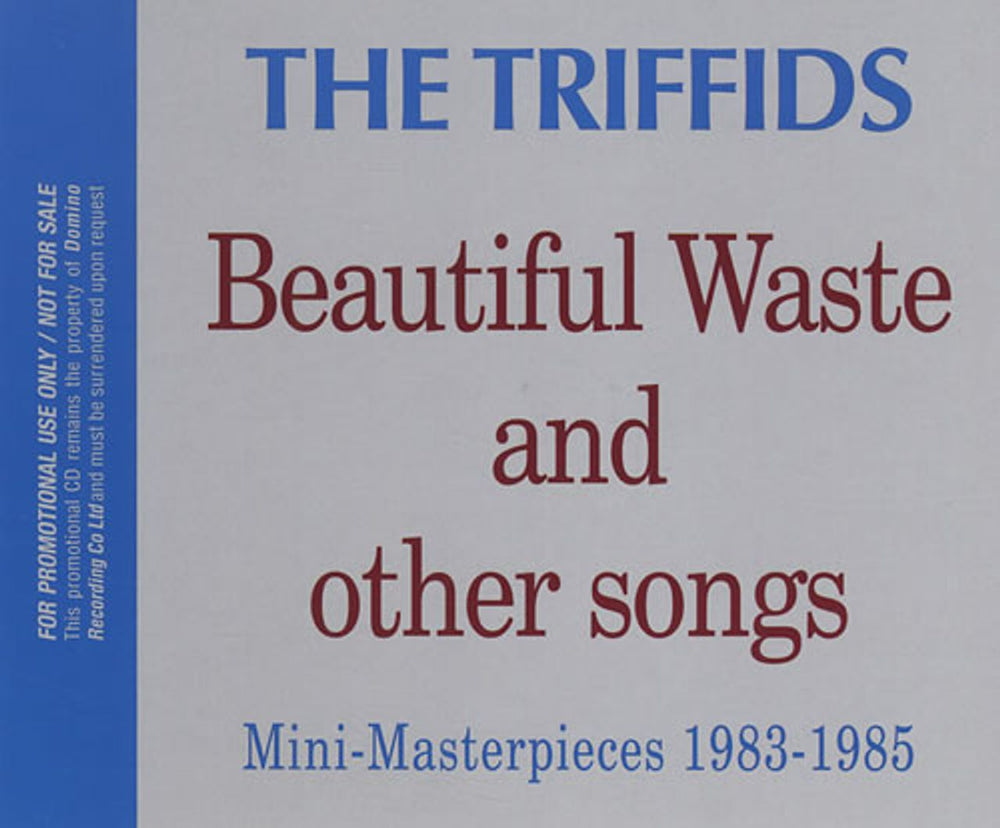 The Triffids (80s) Beautiful Waste And Other Songs UK Promo CD album (CDLP) REW1GCD28P