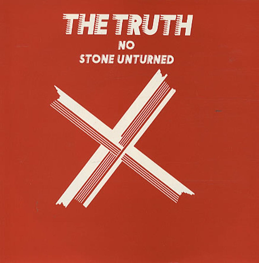 The Truth (80s) No Stone Unturned UK 7" vinyl single (7 inch record / 45) YZ1