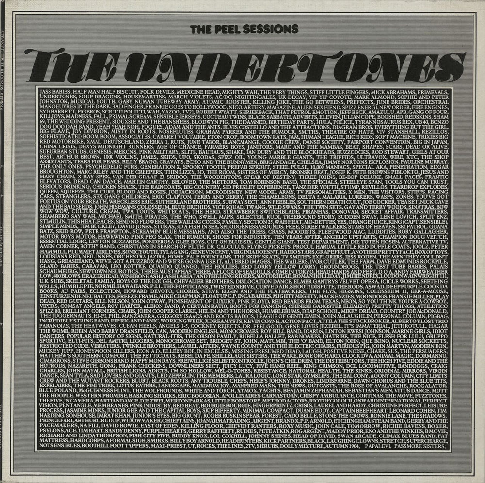 The Undertones The Peel Sessions UK 12" vinyl single (12 inch record / Maxi-single) SFPS016