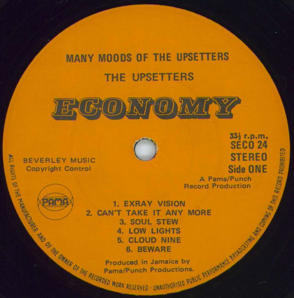 The Upsetters Many Moods Of The Upsetters UK vinyl LP album (LP record) TB8LPMA803593