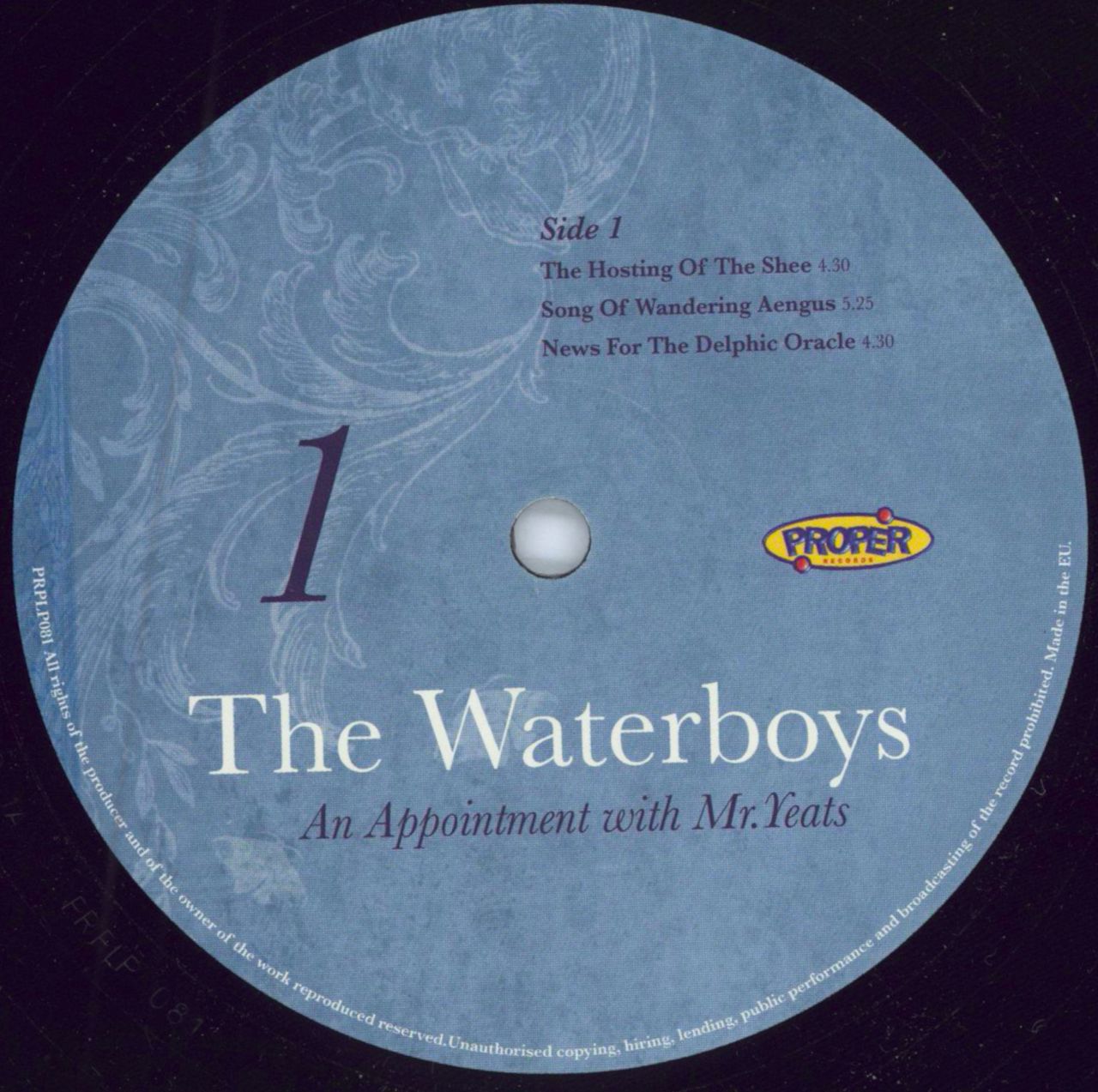 The Waterboys An Appointment With Mr Yeats UK 2-LP vinyl record set (Double LP Album) WAT2LAN787210